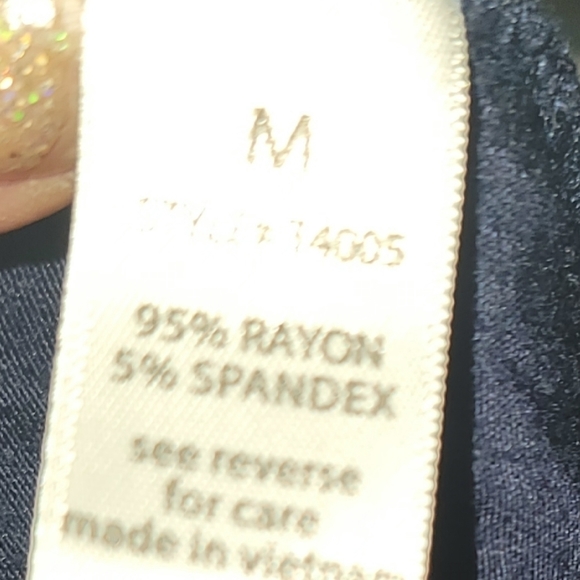 Active collection womens 3/4 sleeve dark navy blue size Medium - Picture 3 of 4